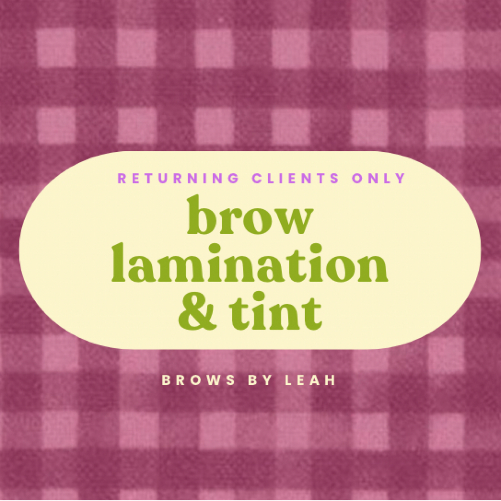 Returning Lamination + Brow Tint at Brows by Leah in Millbury, MA