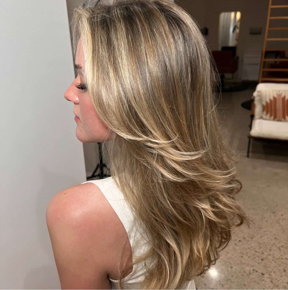 Partial Highlight, Cut &  Blow-dry at Hair With Flair in Frisco, TX