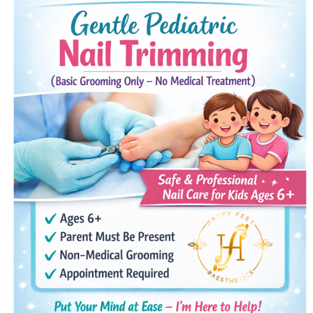 Pediatric Nail Care at Happy Feet & Aesthetics in Plainview, TX