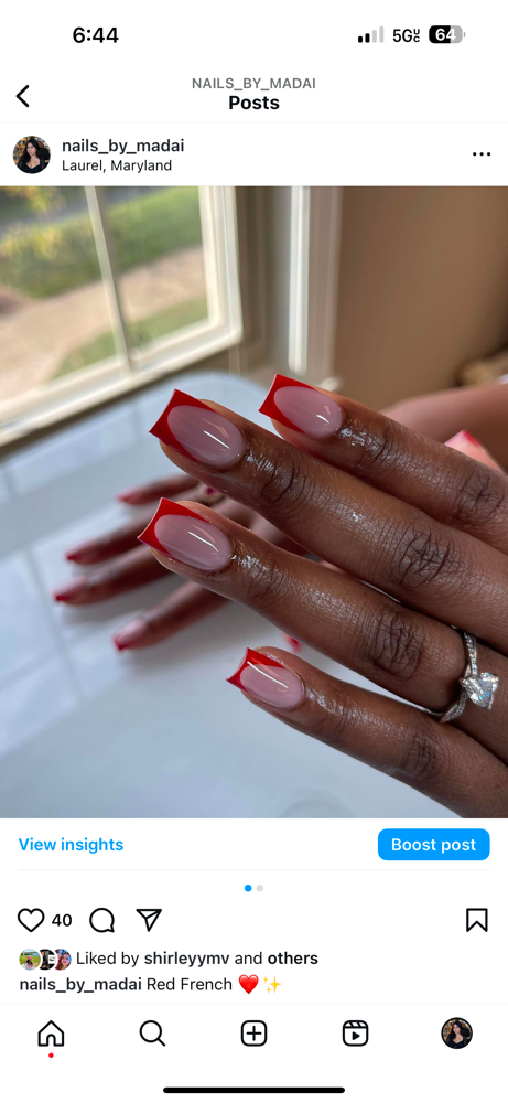Short Acrylics Nails
