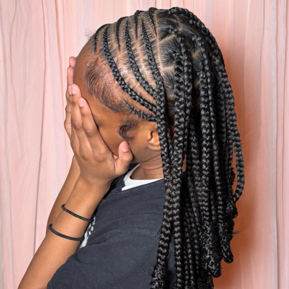 Medium Tribal Braids at Bonitaa Beauty Co. in Syracuse, NY