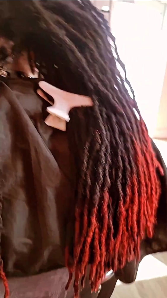 Loc color touch up & Retwist