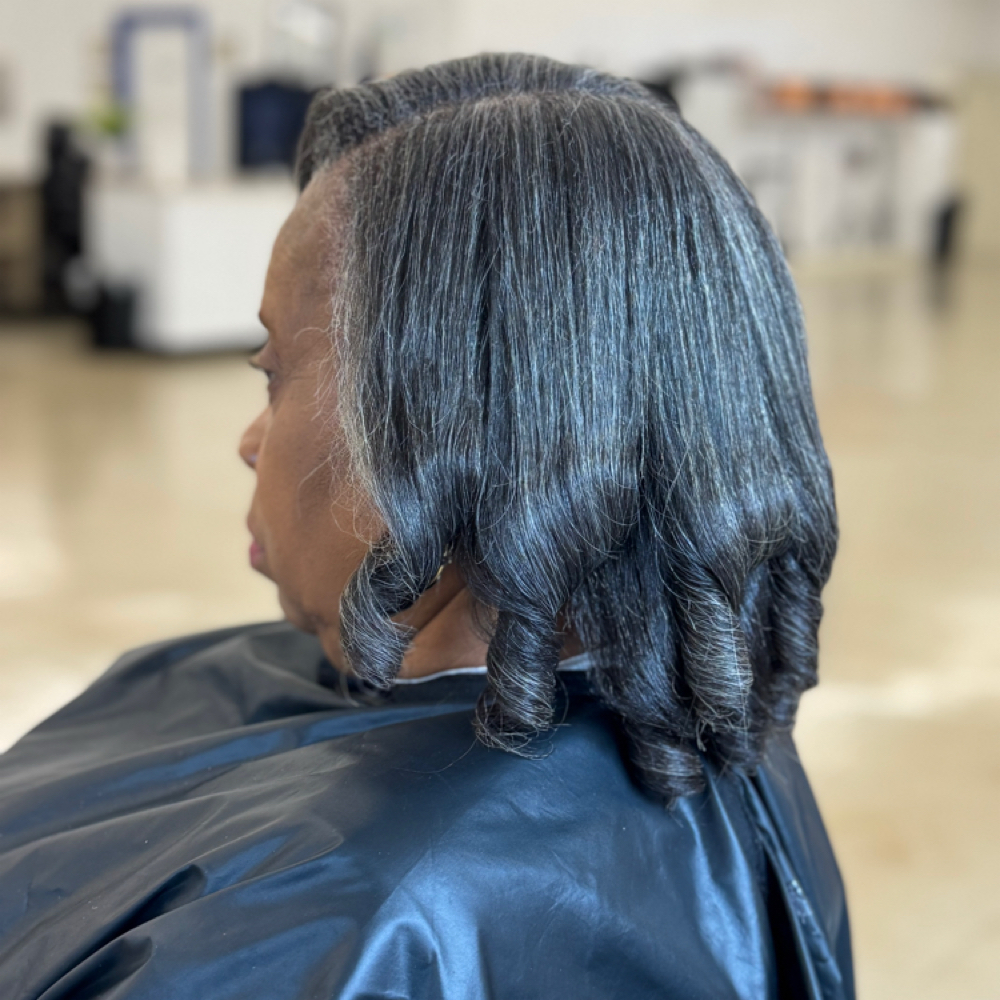 Silk Press at KissedByKe Styles in Ruston, LA