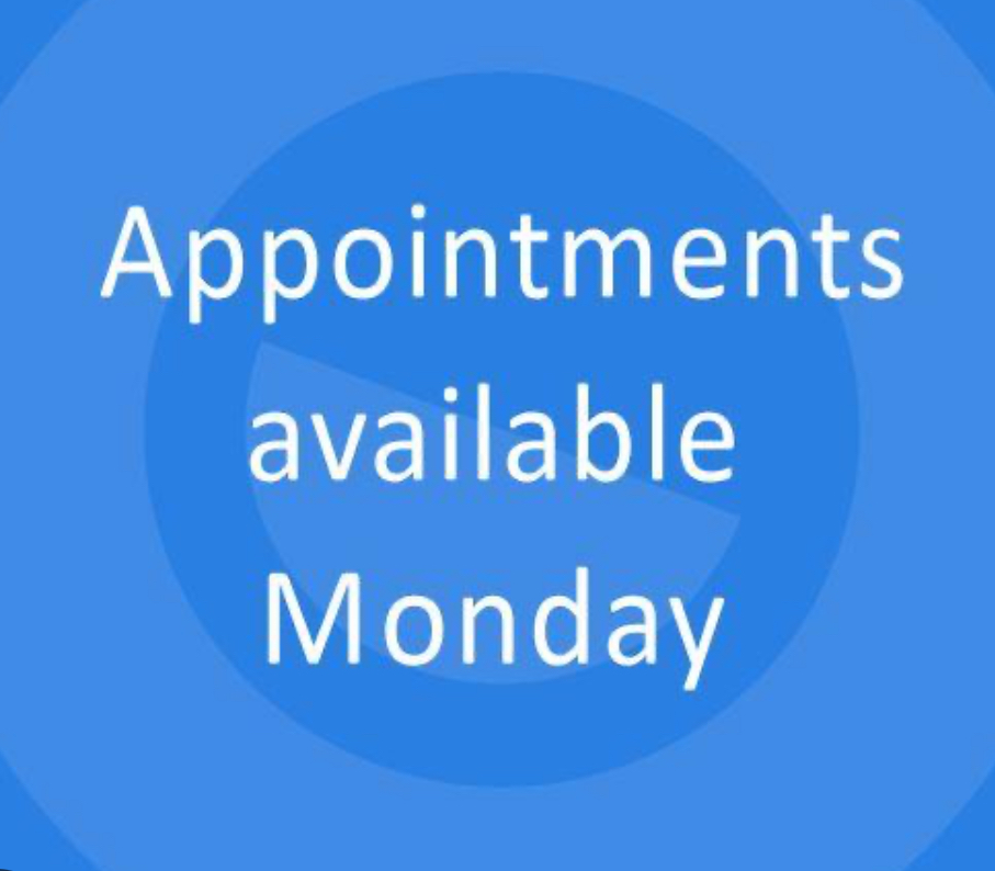 $100 Fee For The Monday Appointment