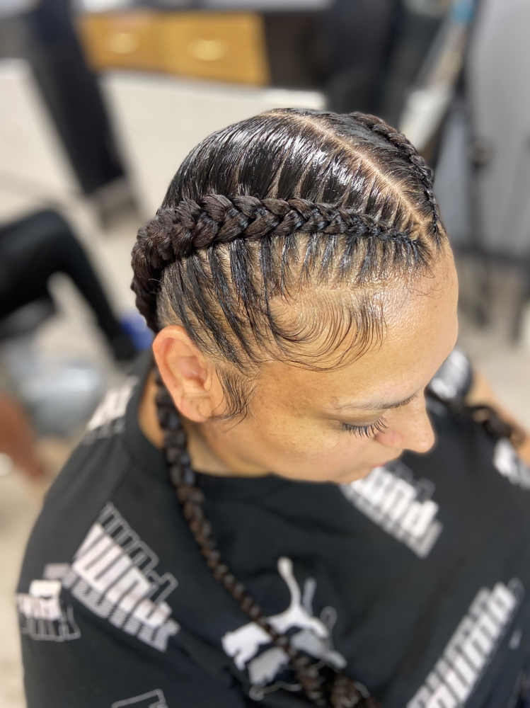 Two Feed-In Braids