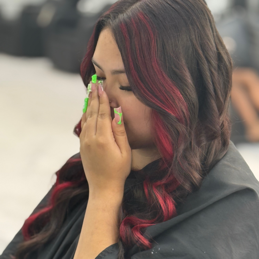 Halo Hair Color at Reyes Styles Barbershop & Salon in Salisbury, MD