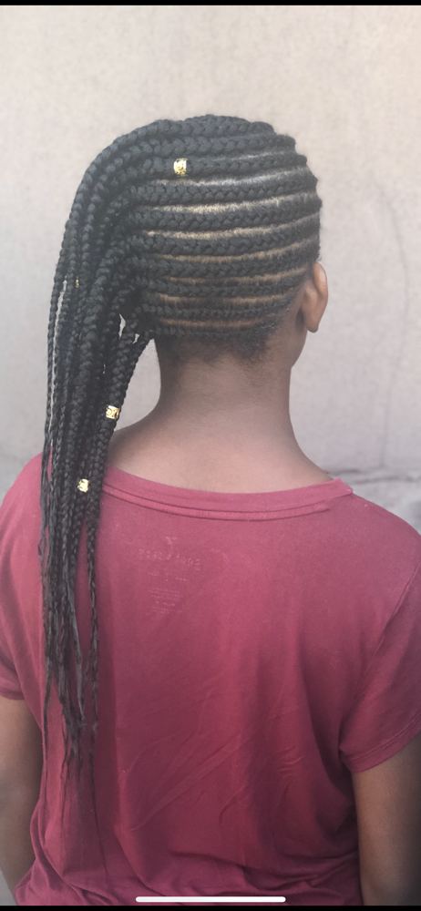 9-10 Feed-In Cornrows