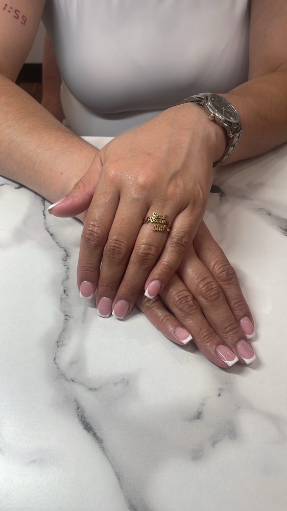 French Manicure at SemiPreciousNails in Johnston, RI