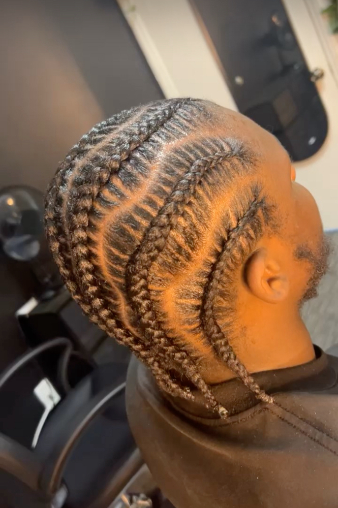 6 men braids