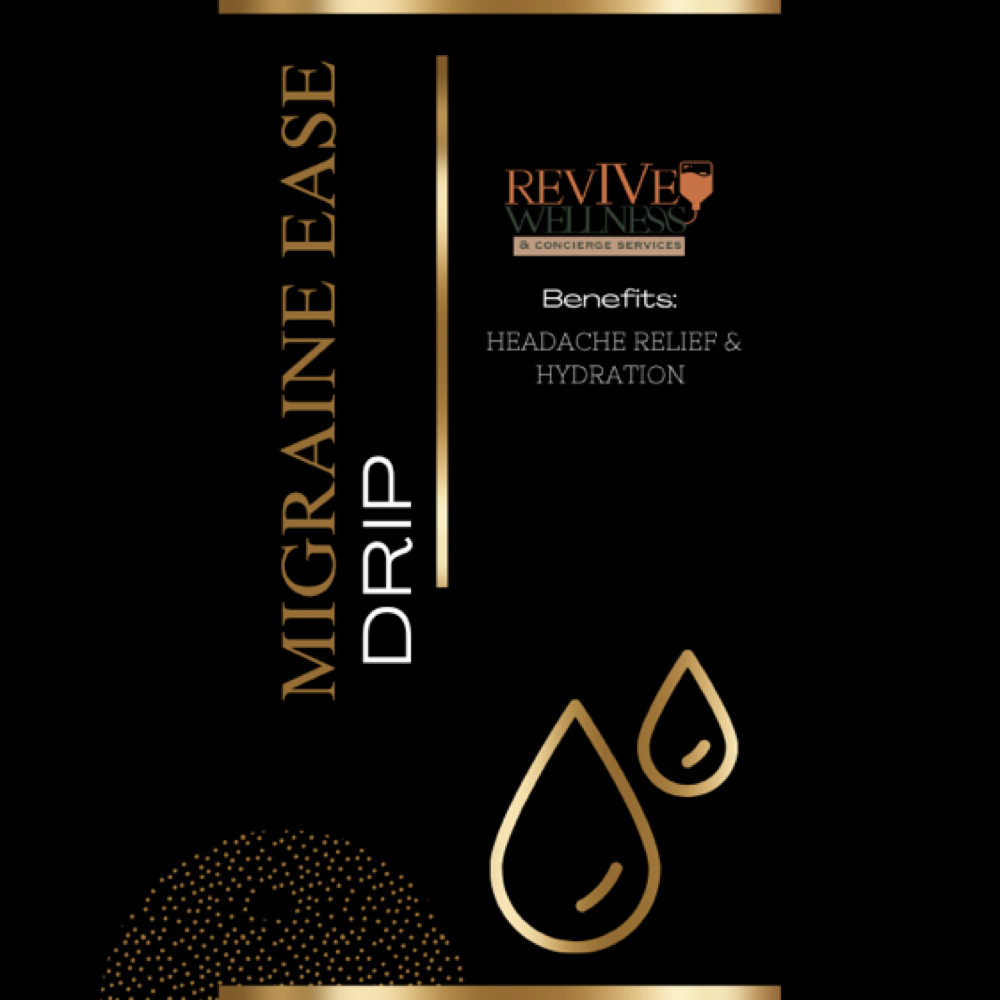 Migraine Ease Drip at RevIVe Wellness & Concierge Services in Houston, TX