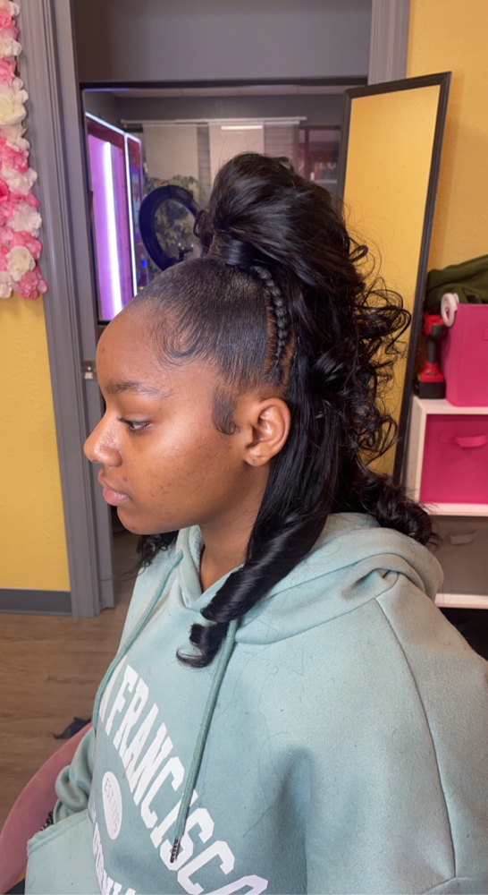 Half Up Half Down Sew-in