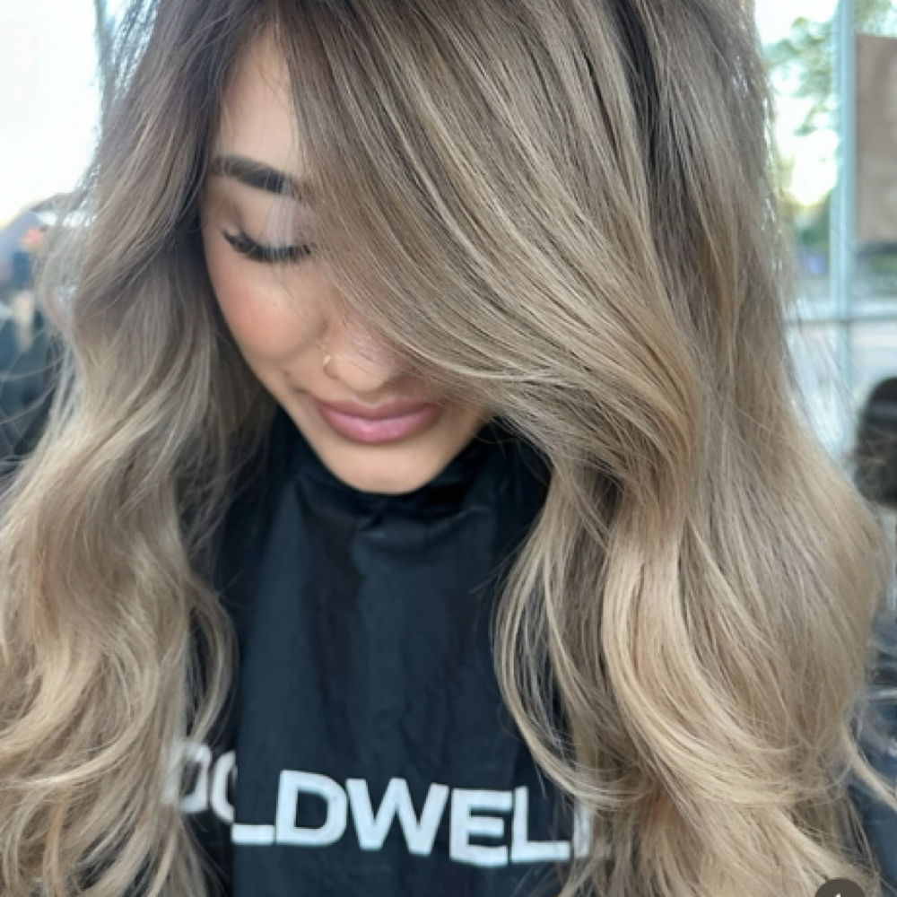 Long Layered Cut + Style at Le Colorista Hair Co. in Raleigh, NC