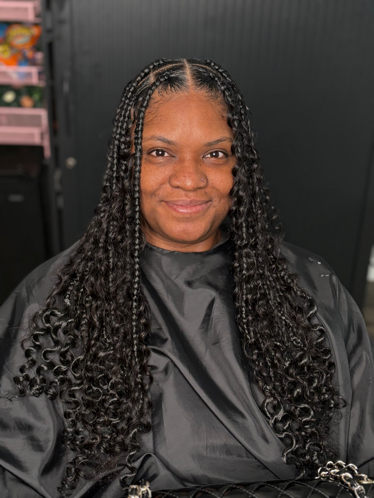 Large Knotless Braids