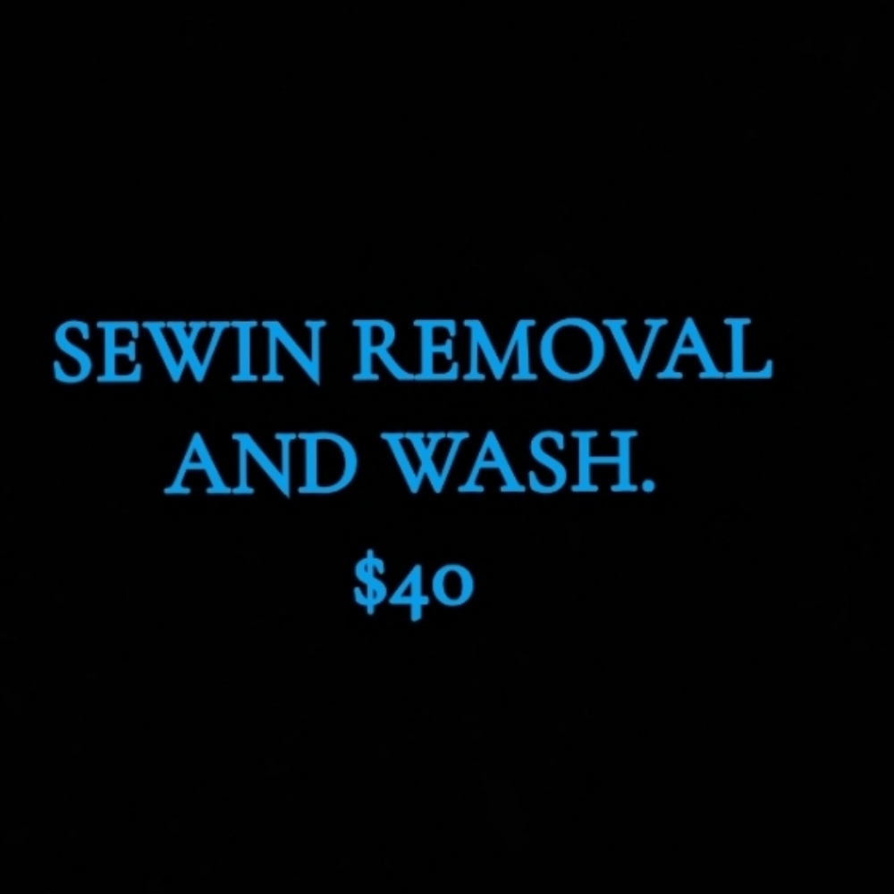 Sewin Removal & Wash at Weave King Hair Studio in Plano, TX