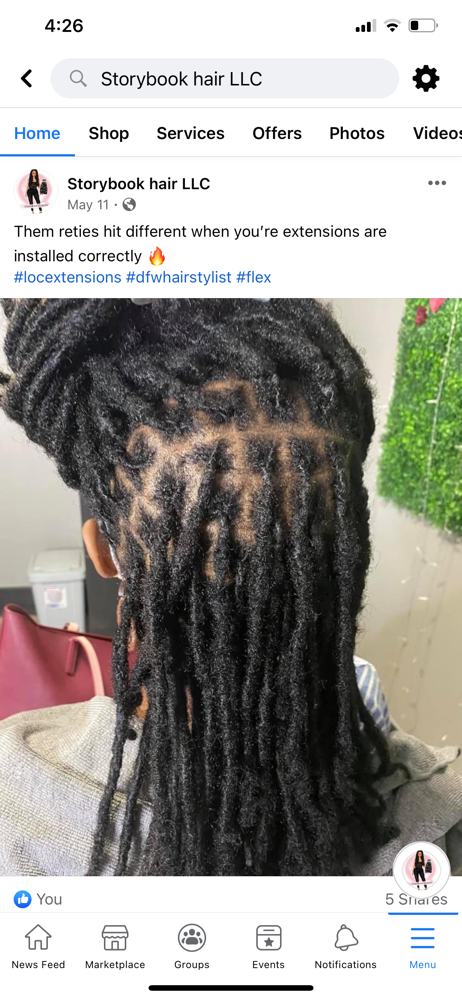 Loc Re-twist at Storybook Hair in Cary, NC