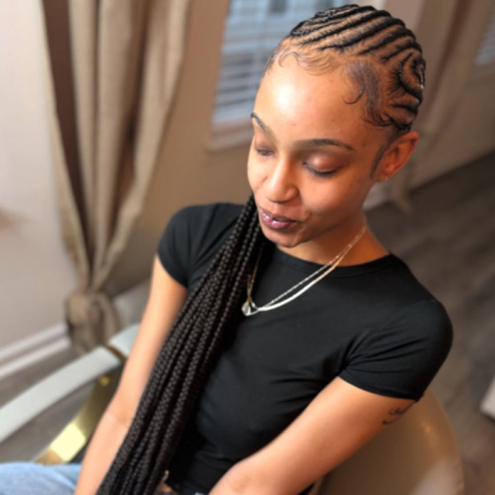 EXTENDED CORNROW SQUEALS at SmylezNStylez in Woodbridge, VA