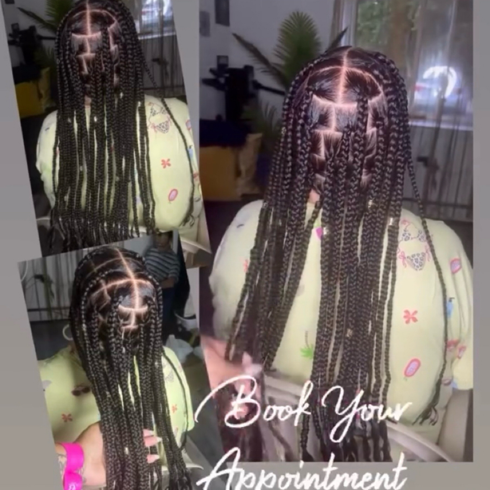 Medium Box Braids at MakeBraids_byVG in Willimantic, CT