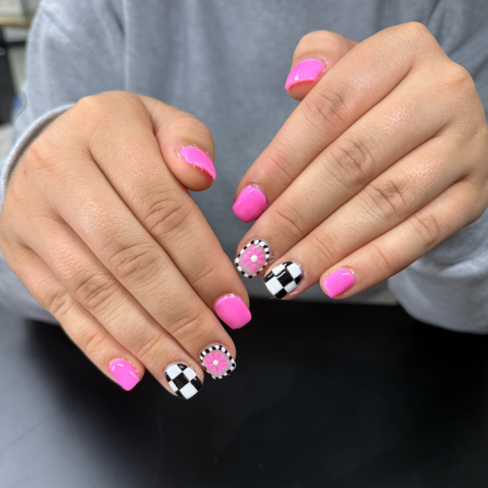 Minimal Design Mani at Salon88HairStudio in Pleasant Hill, IA