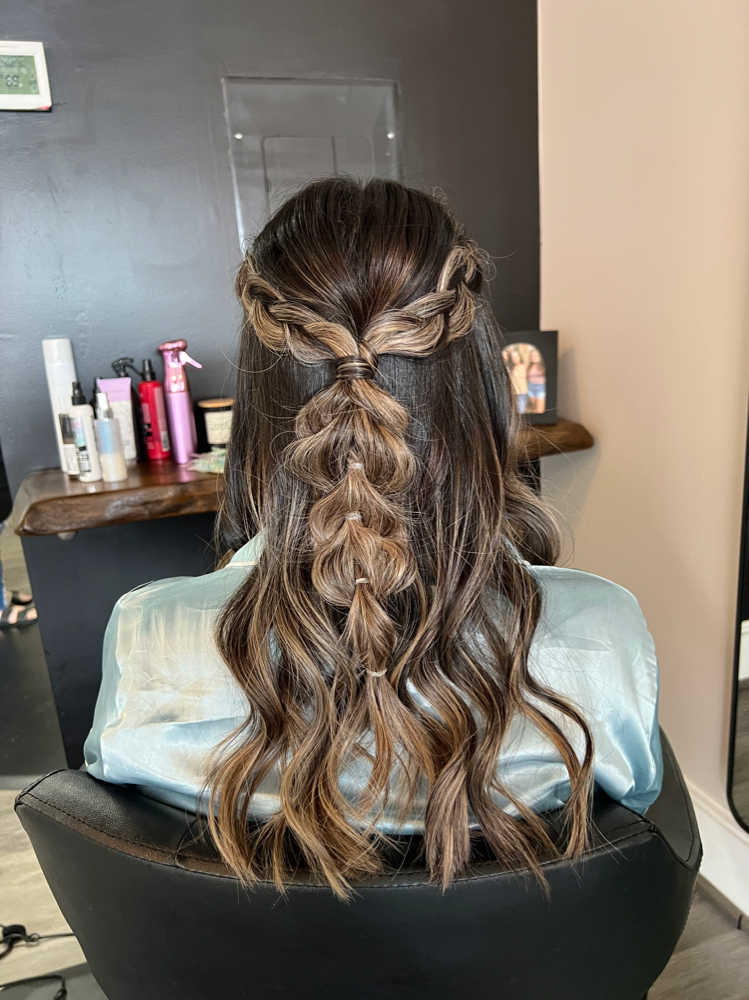 Half Updo at Hair By Des in cedartown, GA