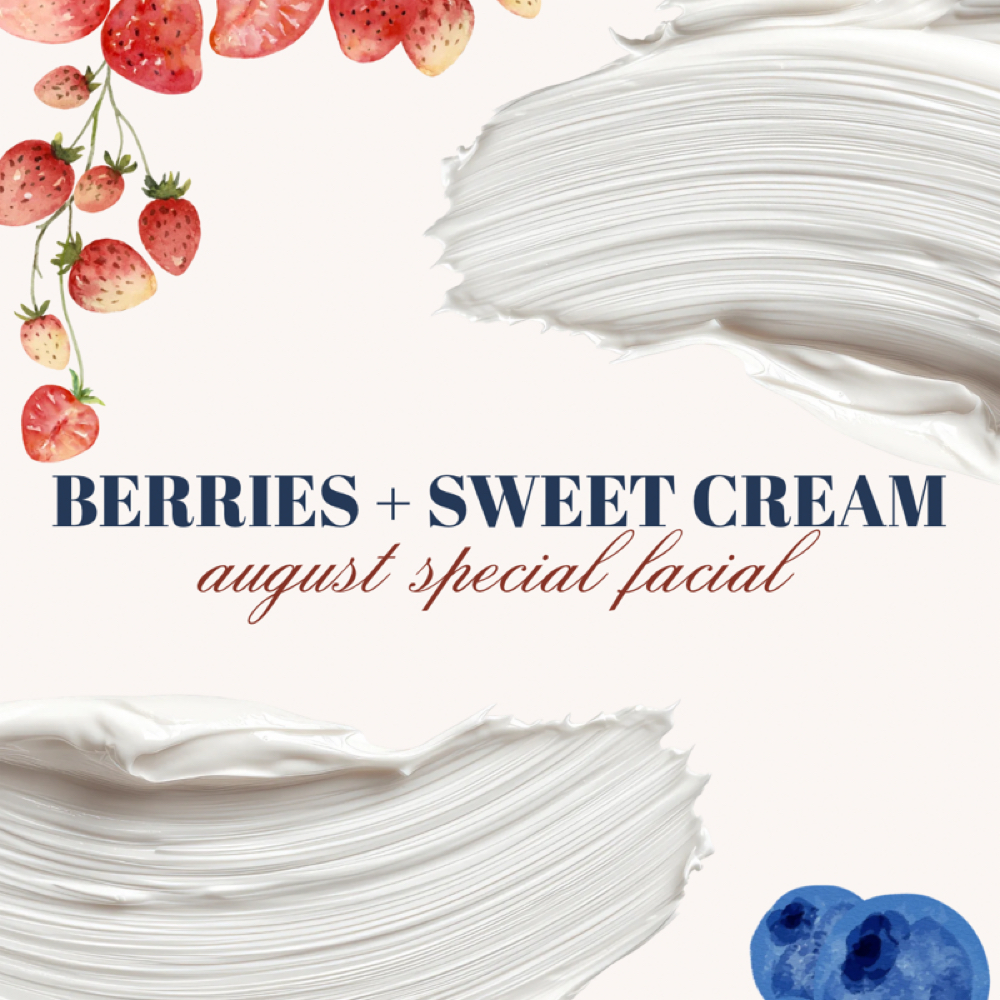 Berries + Sweet Cream Facial🫐🍨🤍✨ at 01 Esthetics in DeQueen, AR