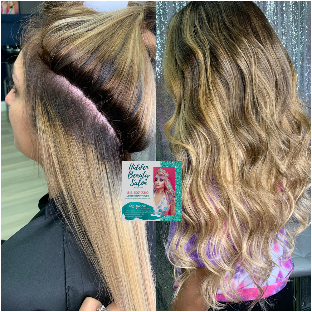 Invisible Hand Tied Extensions Install ($350-$450) at Hidden beauty by luz in Tampa, FL