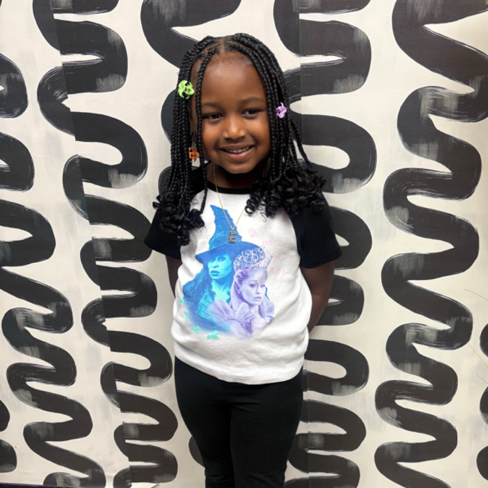 Little Kids Knotless Braids at Stylistic Beauty in St. Ann, MO
