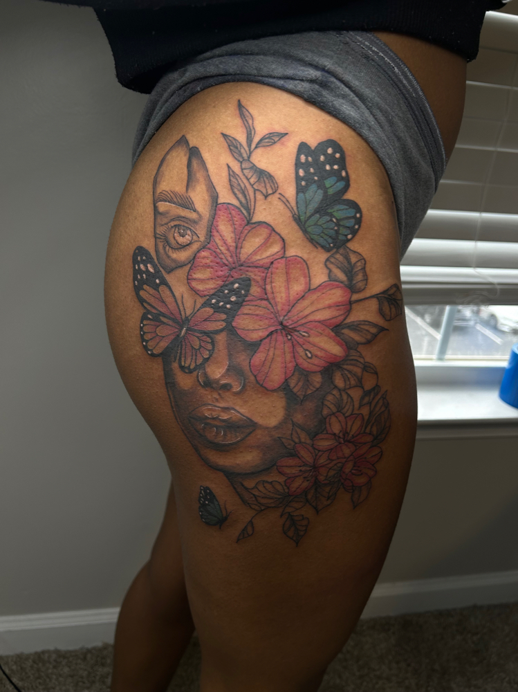 Thigh Tattoo