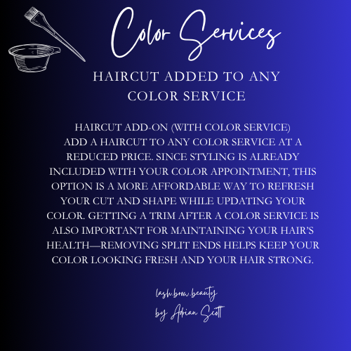 Haircut Add-On (With Color Service)