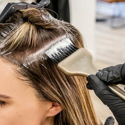 Express Grey Coverage & Blowout at Colleen Paiva in Rockland, MA