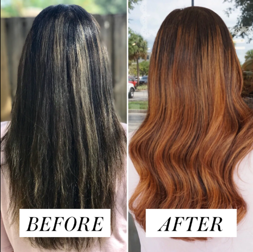 Hair color correction