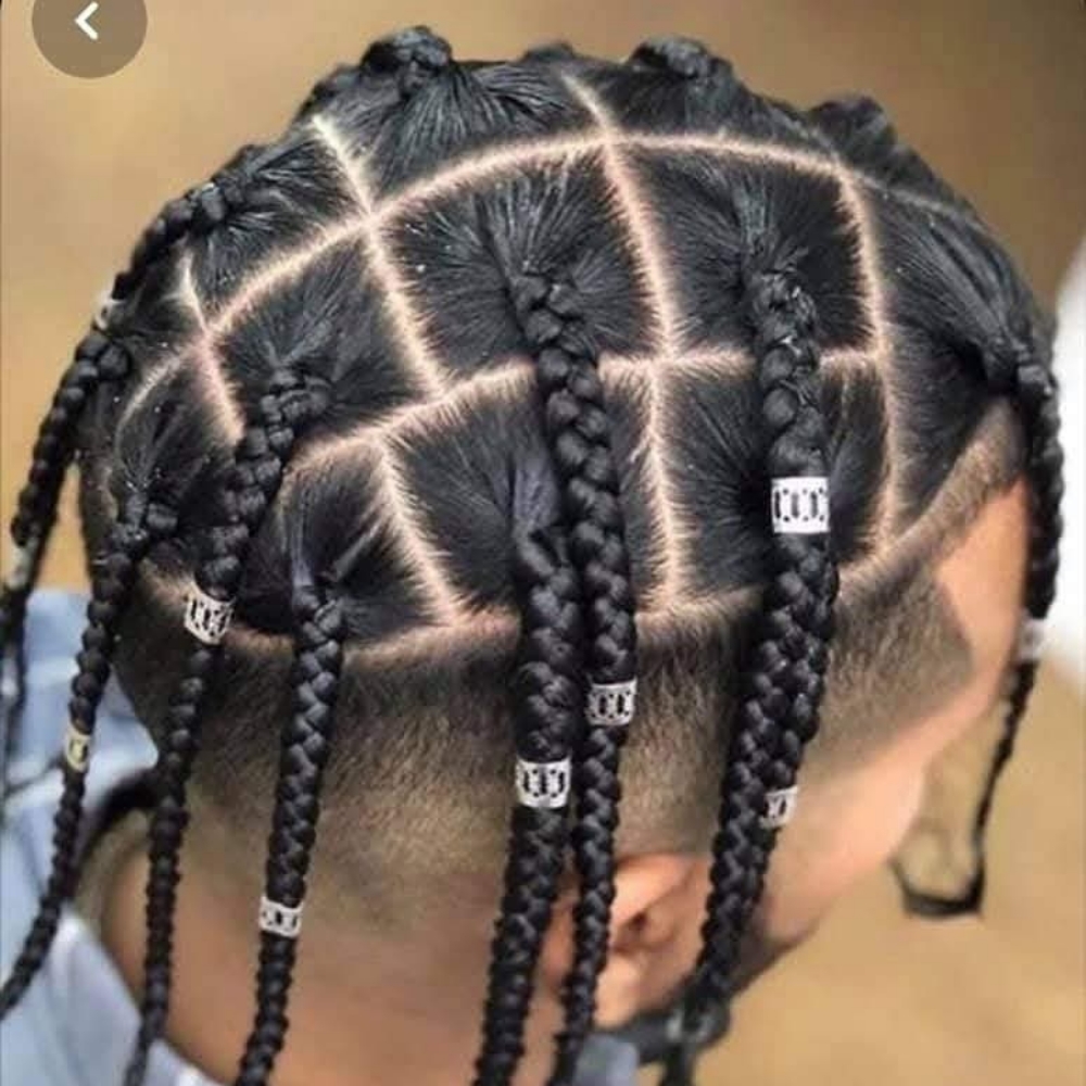 Man Box Braid at Ruphine Hair Braiding in Marietta, GA