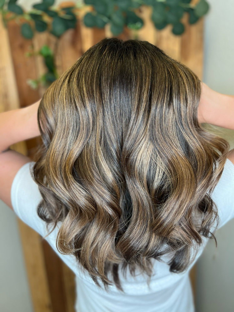 Partial Highlight Medium Hair