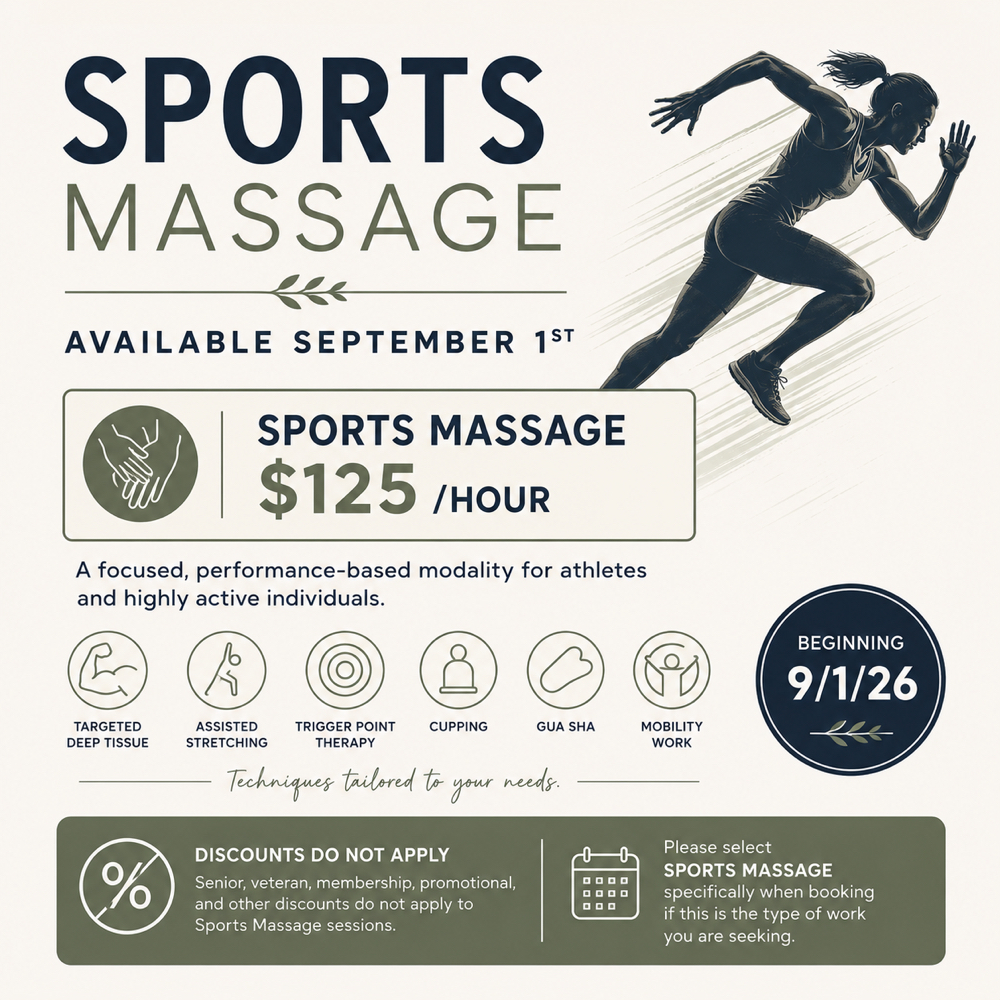 Sports Massage at Sarah Haley, LMT in Mill Hall, PA