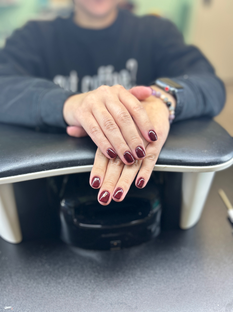 Hard gel Mani