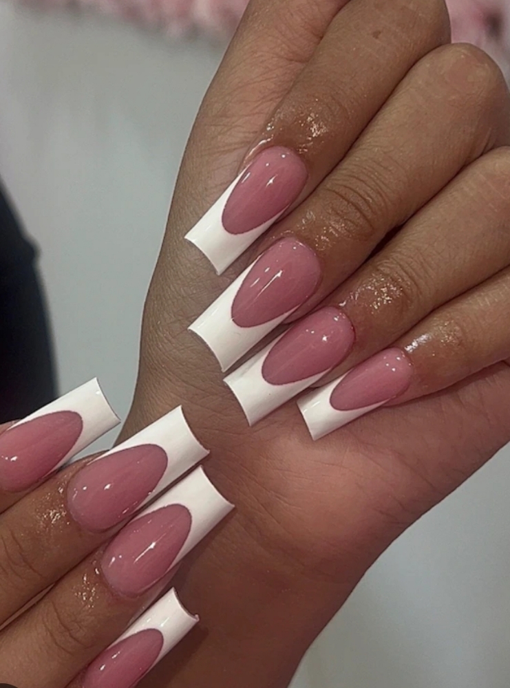 Pink+White Acrylic