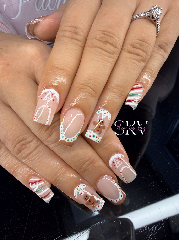 Short Acrylic Full Set (2-3)