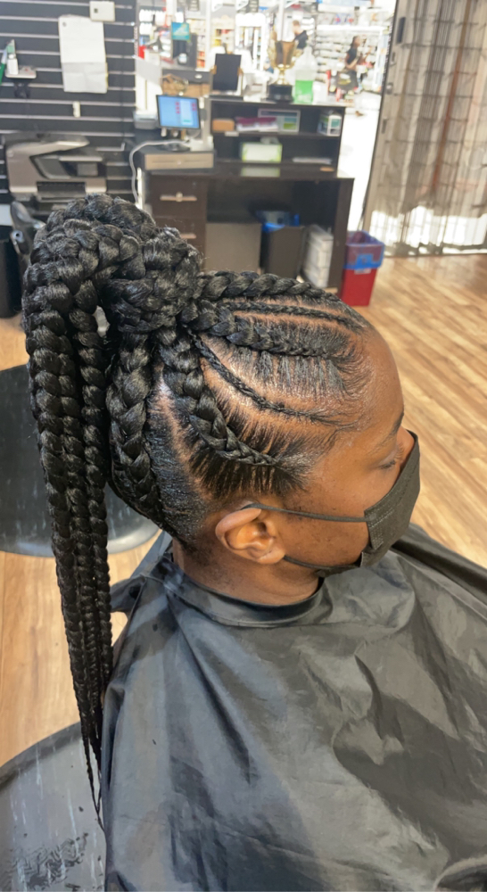 Braided Ponytail W/weave
