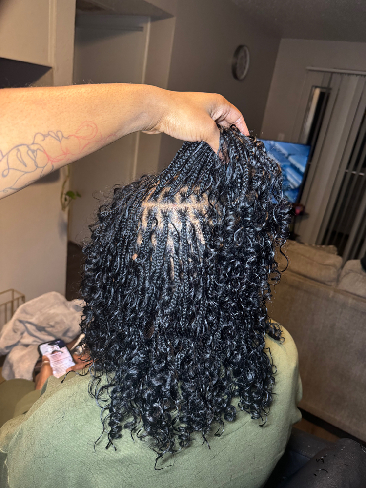 Small Knotless Box Braids