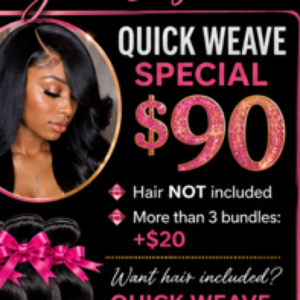 Prom. Special, Quick Weave. at Terika’s Beauty & Spa in Bloomfield, NJ