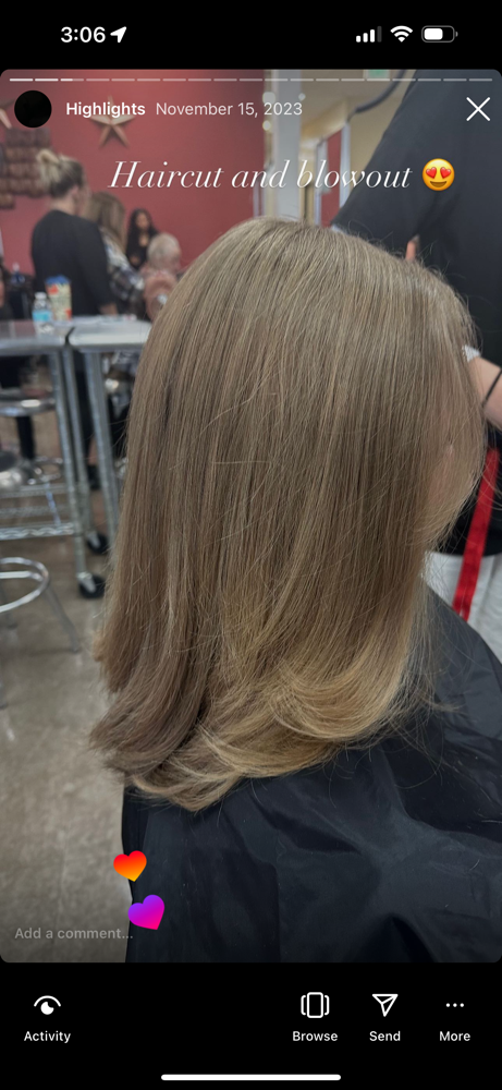 Blowout at Sammie’s Salon in Colorado Springs, CO