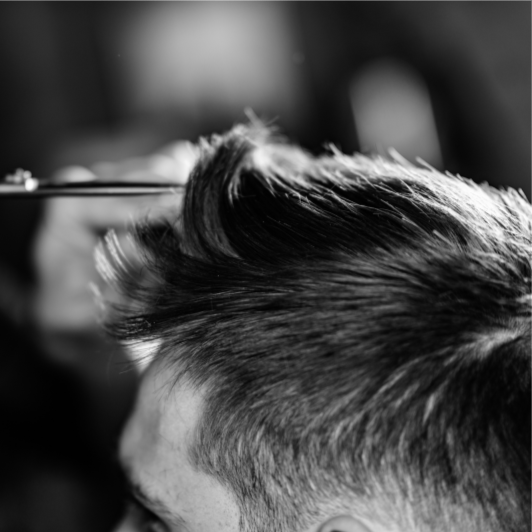Classic lounge haircut at Melrose Barber Lounge in Carson City, NV