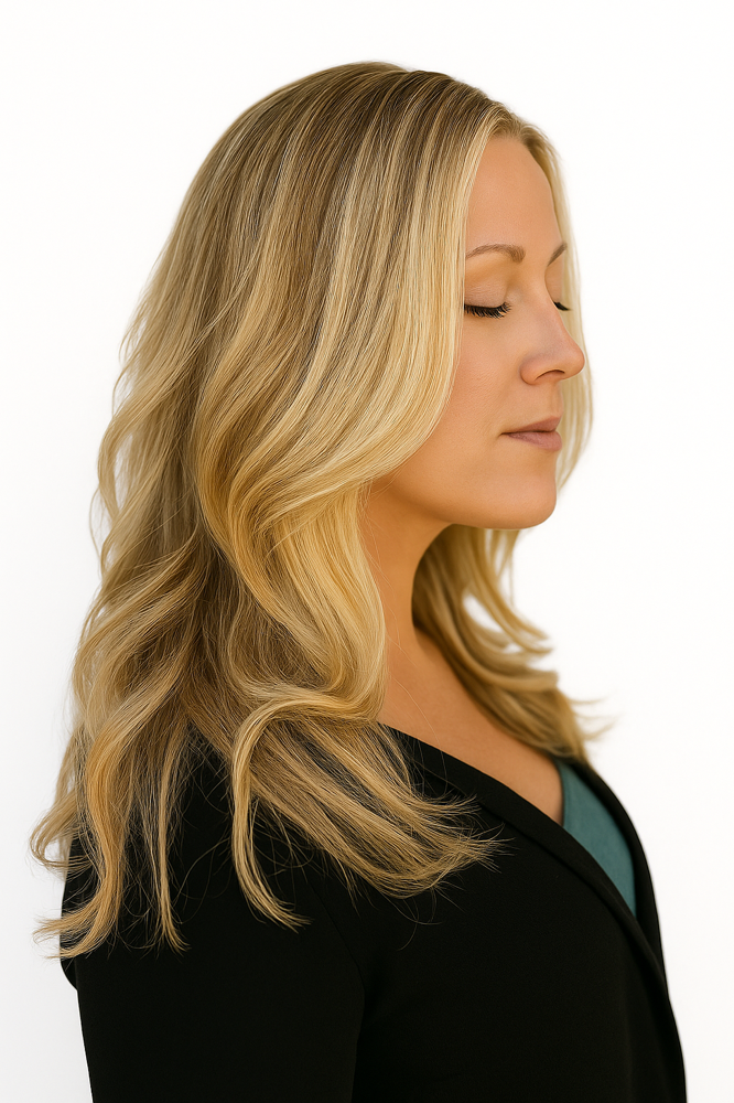 Face-Framing Highlights at Lyneé LaMont in Roseville, CA