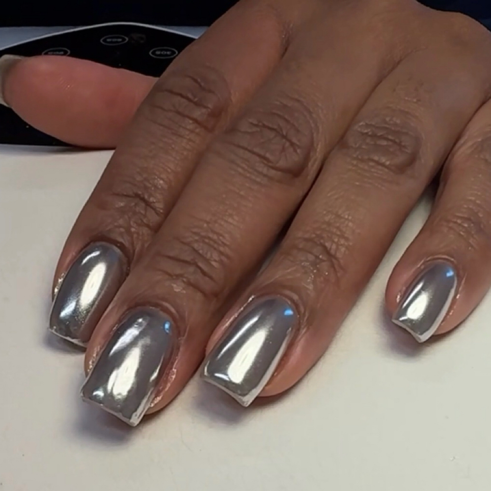 Extras | Chrome effect at XK Nail Atelier in Paramus, NJ