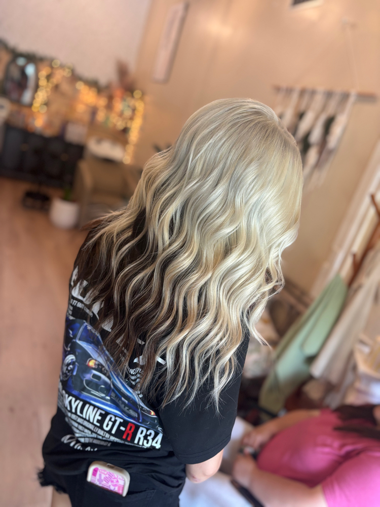 Half Bleach Half Color