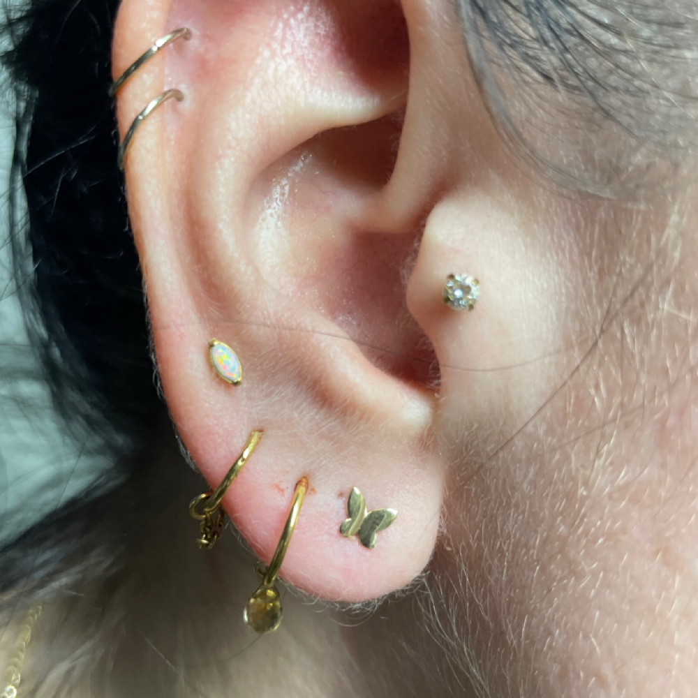 Tragus at Calico Creek Tattoo Co. in Wichita, KS