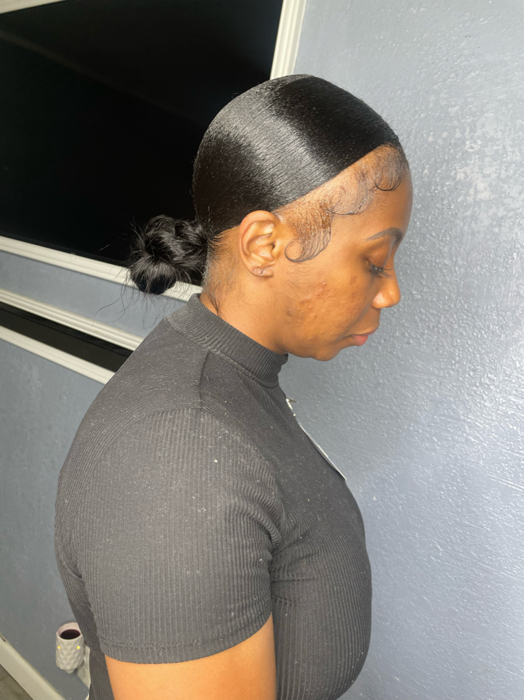 Low Knot Bun (Ponytail Service) at HAIRBYREYA in Monroeville, AL