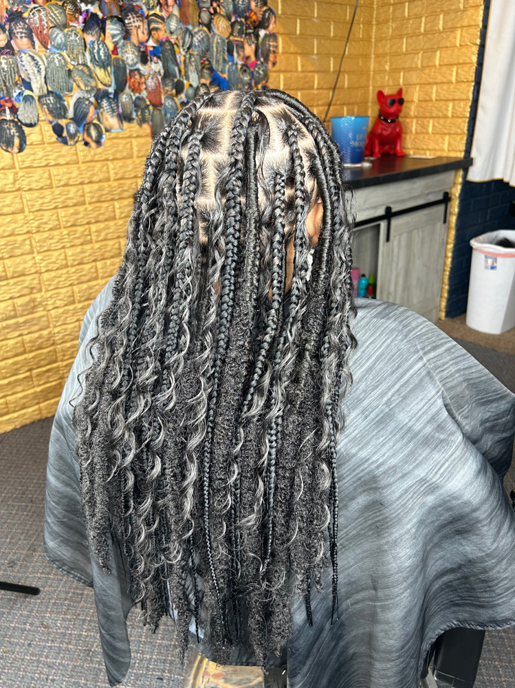 Freestyle faux loc styles On Natural Hair