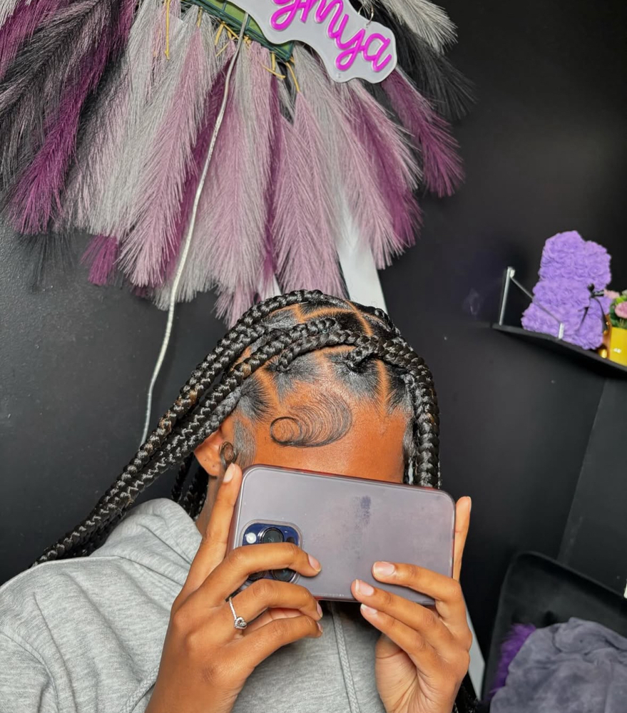 Large Knotless Braids at Lavishlooksbymya in New York, NY
