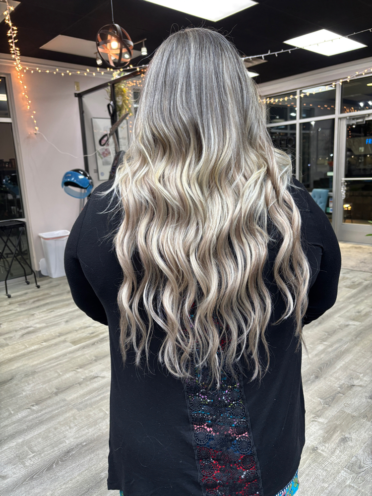 Extensions consultation at Bugs Beauty Bar in Spokane, WA