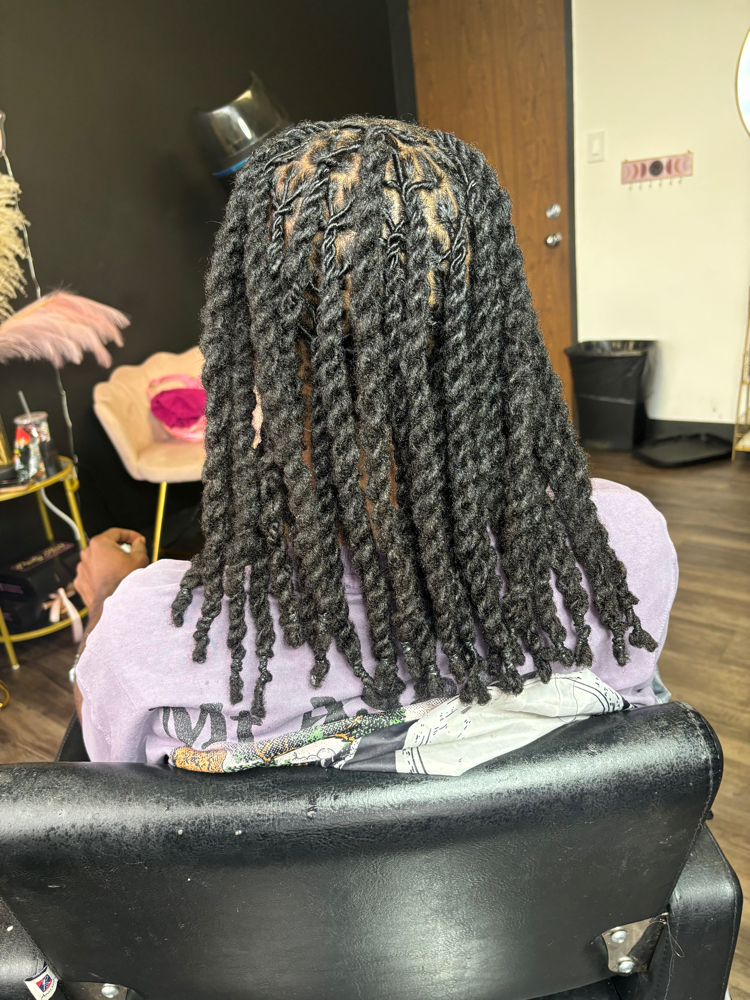 Loc Retwist + 2strand Style